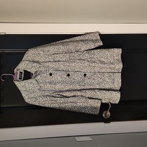 Leopard Print Dress Coat